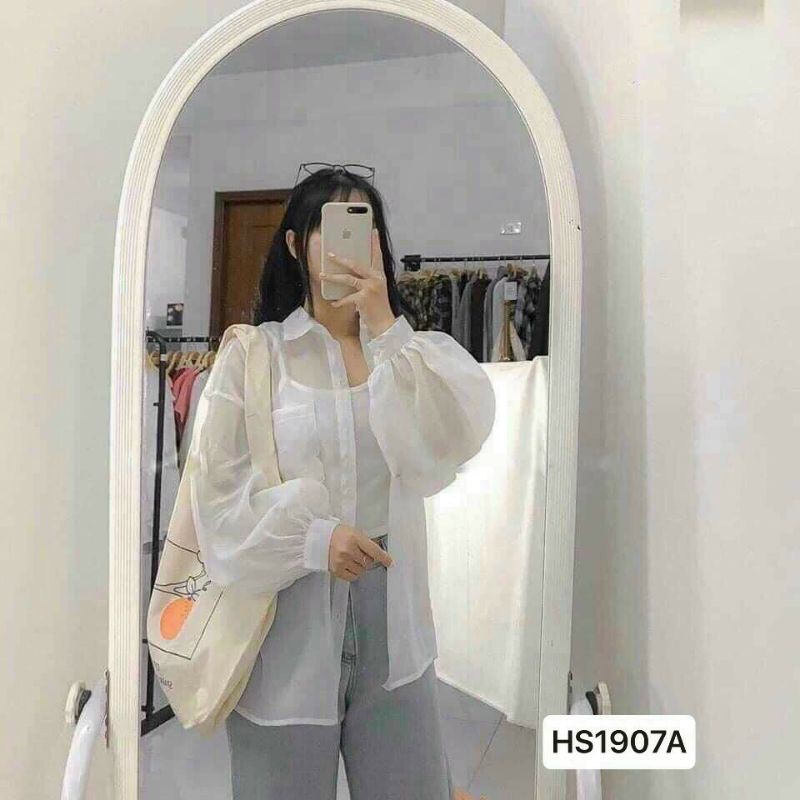 [Mã FAMAYWA giảm 10K đơn 50K] Sét Áo sơ mi vôn phộm rộng có túi tay dài PUCA | BigBuy360 - bigbuy360.vn