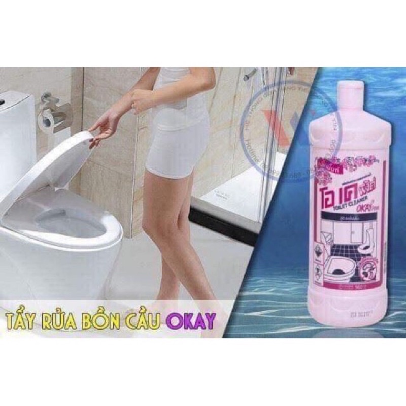 [BÁN SỈ]☘️ Nước Tẩy Toilet Bồn Cầu,Nhà Vệ Sinh Okay Thái Lan-Hàng Chính Hãng ♥️♥️♥️