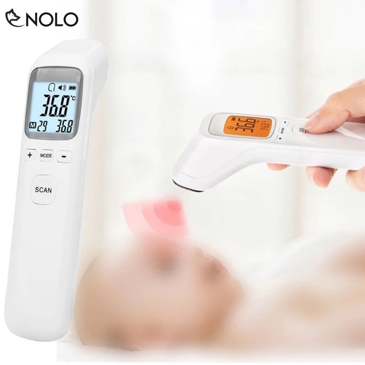 Máy Nhiệt Kế Hồng Ngoại Đo Nhiệt Độ Cơ Thể, Môi Trường Sống, Nước Infrared Model T1803 Màn Hình Số LCD Khoảng Cá