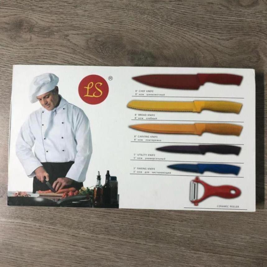 Bộ Dao Nhà Bếp Cao Cấp 6 Món Kitchen Knife