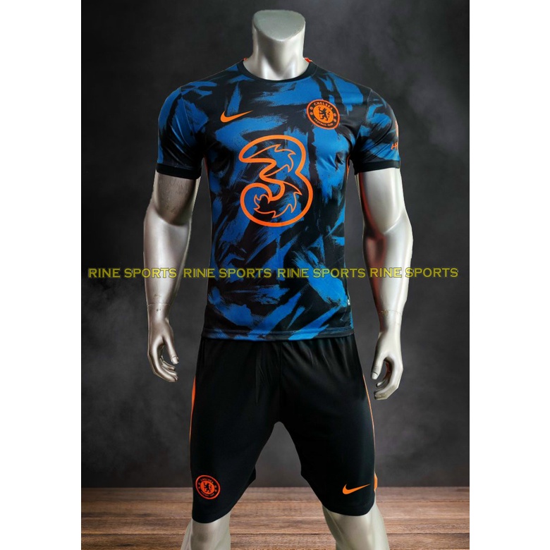 Bộ áo bóng đá chelsea xanh hàng việt nam cao cấp mùa giải 2021-2022