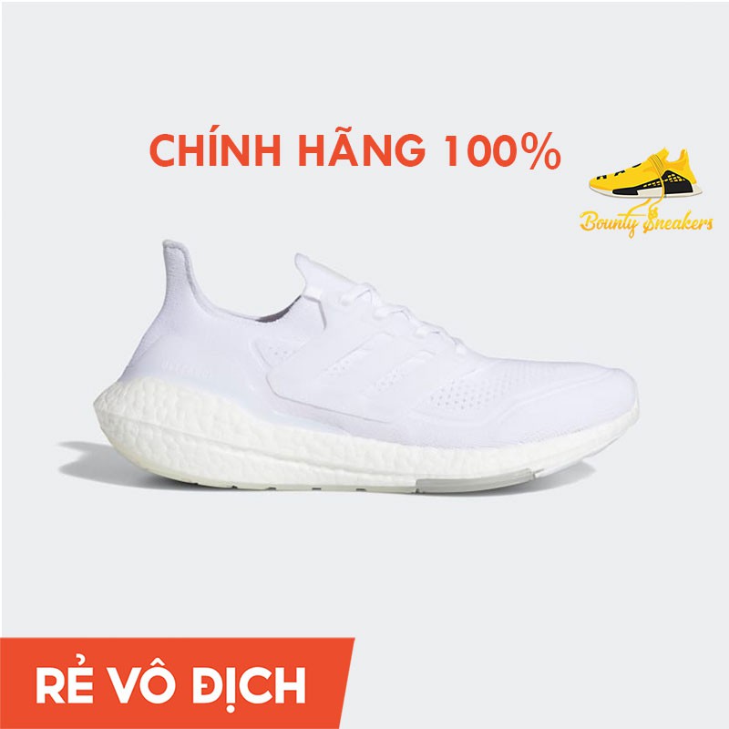 Giày Sneaker Thể Thao Adidas Ultra boost 21 Nam "Triple White" FY0379 - Hàng Chính Hãng - Bounty Sneakers