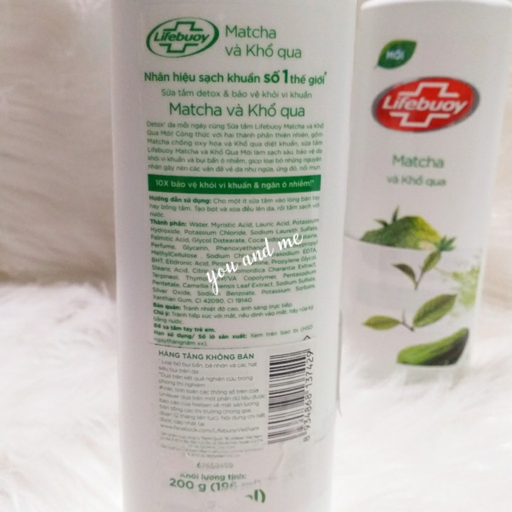 (hàng tặng 200g) Sữa tắm Detox Lifebuoy Matcha và Khổ Qua | BigBuy360 - bigbuy360.vn