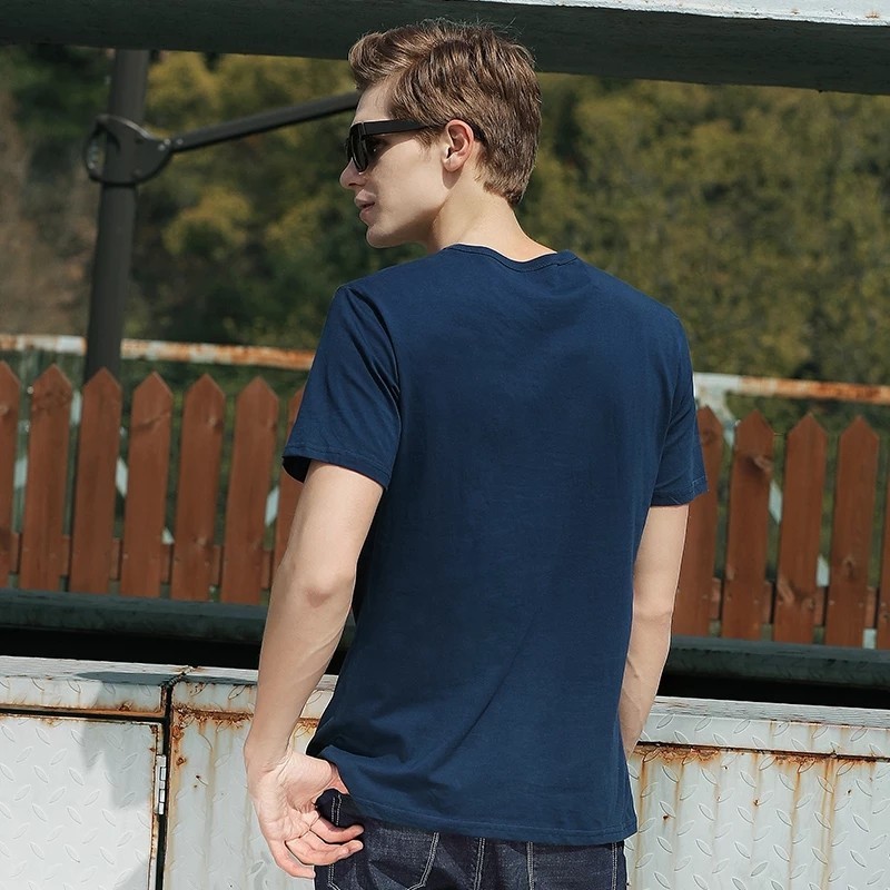 ÁO THUN TRƠN UNISEX XANH ĐEN