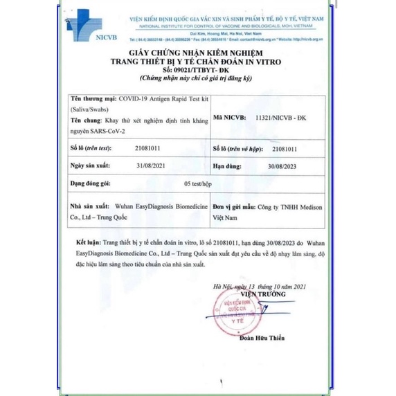 Bộ Kit Test Nhanh - Test Mũi Tại Nhà Antigen Test Kit