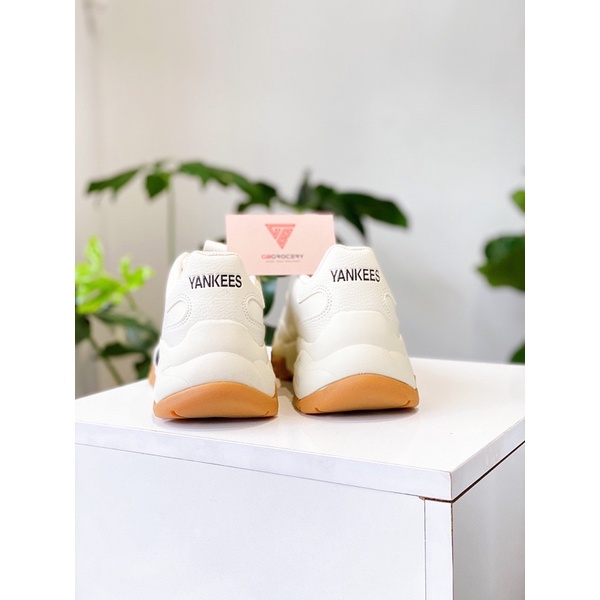 Giày MLB Bigball Chunky NY Beige Đế Gum ss22 - Ảnh thật shop chụp