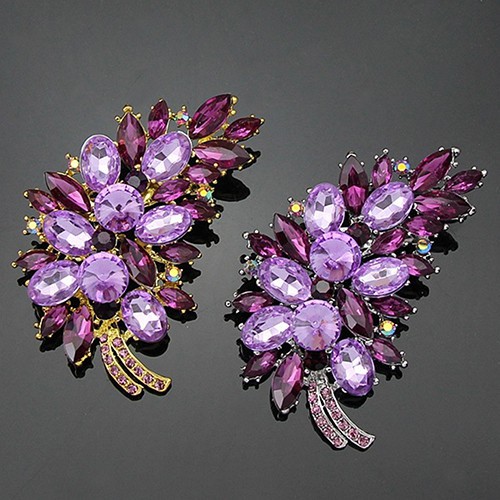 Trâm cài hoa dạng lông chim đính đá cổ điển dùng trong lễ hội