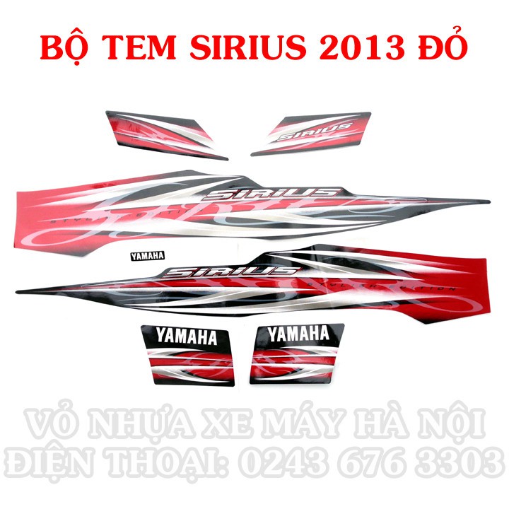 Bộ tem Sirius 2013 màu đỏ