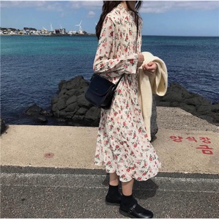 Váy maxi hoa nhí ulzzang