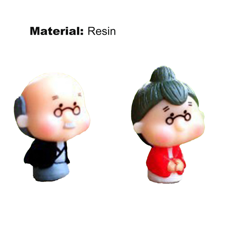 Bộ 2 Mô Hình Búp Bê Nhỏ Dễ Thương Để Trang Trí