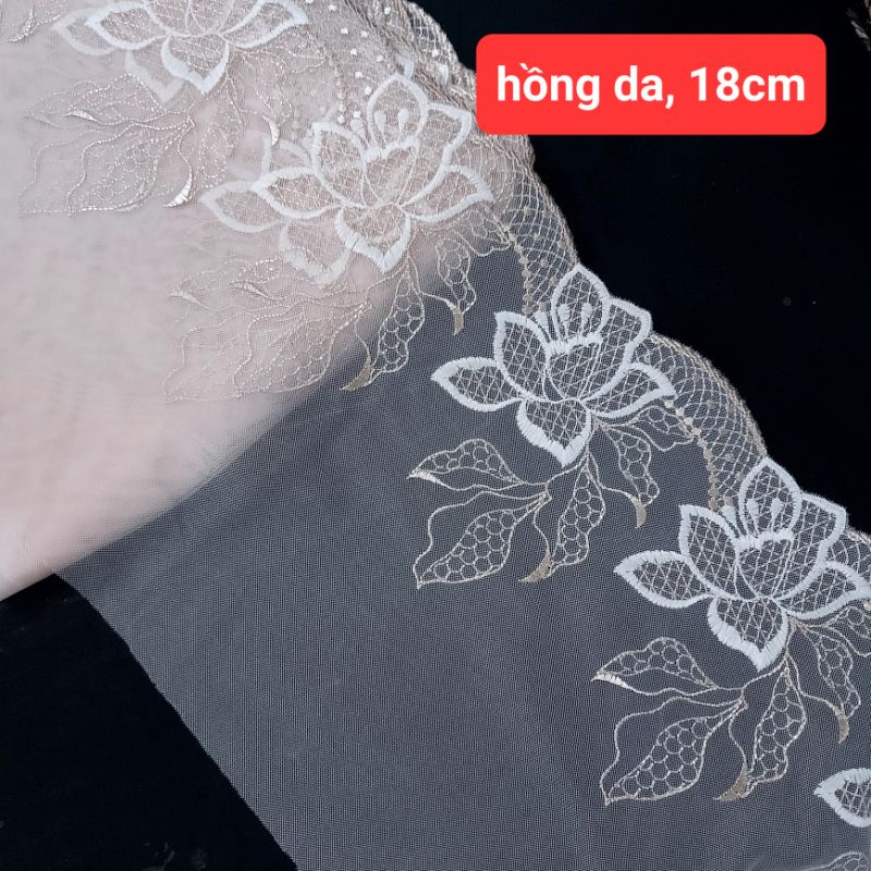 Ren thêu chân von lưới , size từ 16cm đến 25cm