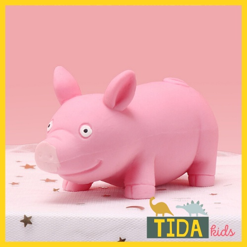 Heo Bóp Mềm ⚡ HOT TREND ⚡ Squishy Mochi Lợn Hồng Cute, Đồ Chơi Xả Stress Dễ Thương Xua Tan Căng Thẳng, TiDa Kids Shop