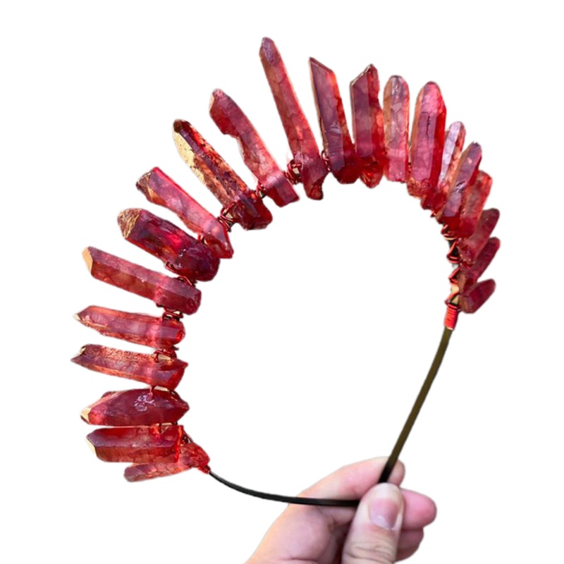 Cài Tóc Hình Vương Miện Đính Đá Thời Trang Cho Cô Dâu