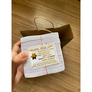 Lá Vàng Miếng 24K Dùng Cho Trang Trí (mạ nhôm không ăn được) chuyên dát vàng, nguyên liệu slime