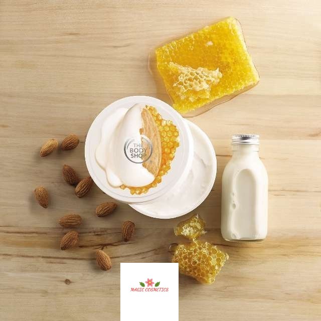 [Mã giảm giá mỹ phẩm chính hãng] Bơ dưỡng thể The Body Shop Body Butter- Almond Milk & Honey 200 ml