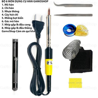 Bộ 8Q- Mỏ hàn chì Cao Cấp 40W Bá Quang + 7 món phụ kiện hàn