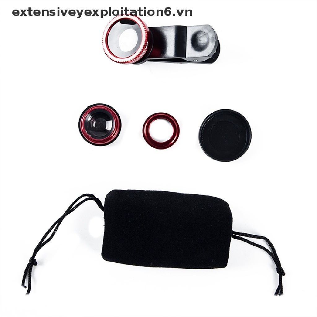 Bộ Lens Mắt Cá Góc Rộng 3 Trong 1 Cho Điện Thoại E6VN / E6VN