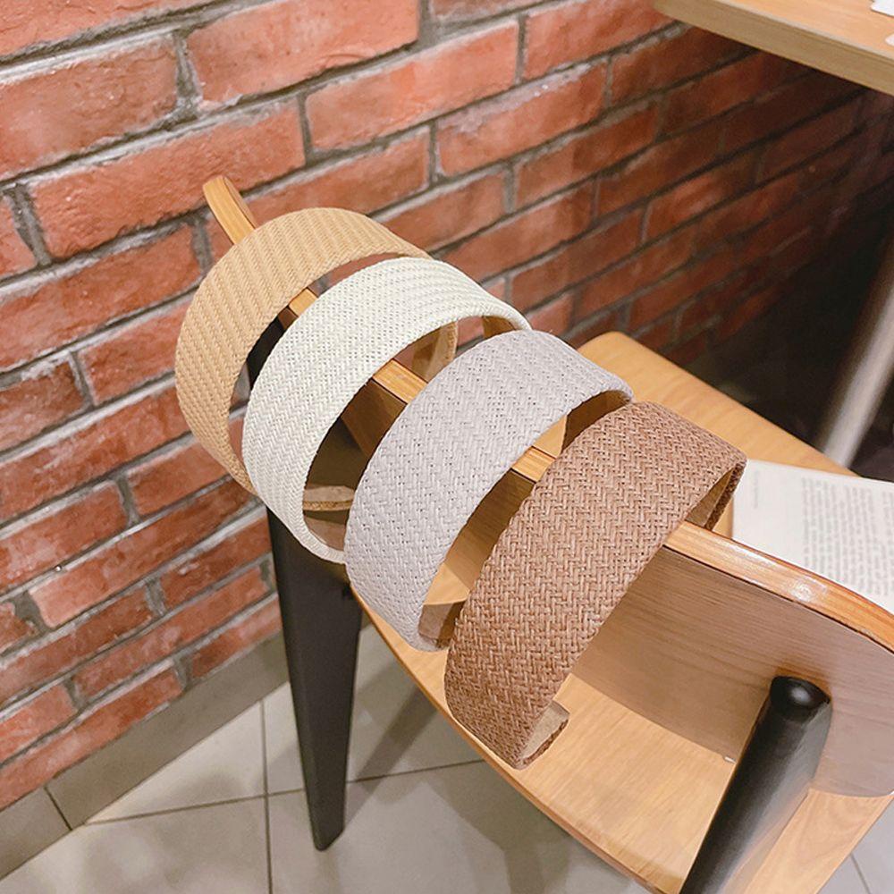 Băng Đô Cài Tóc Bản Rộng Chống Trượt Màu Trơn Phong Cách Retro Thanh Lịch Dễ Phối Đồ Dành Cho Nữ