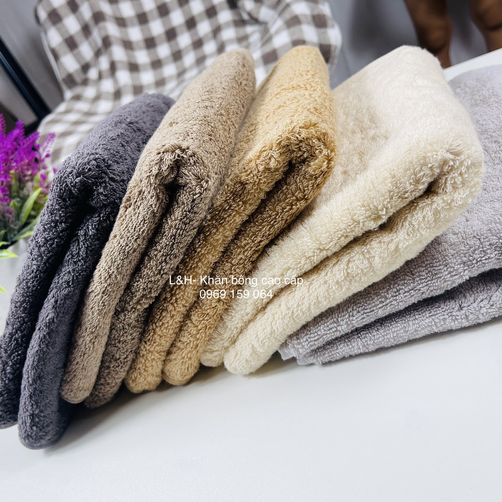 Khăn tắm, khăn lau đầu sợi cotton, xuất dư siêu thấm 40 * 80 cm