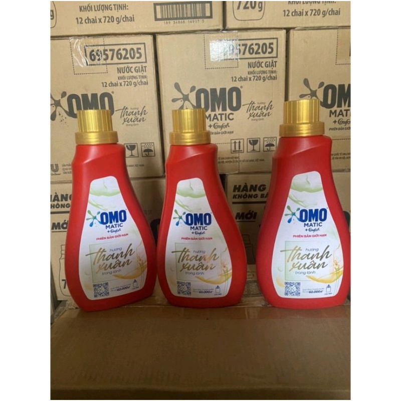 Nước Giặt Omo Matic hương Comfort Thanh Xuân 720g