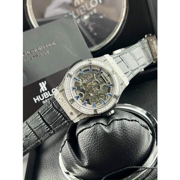 HUBLOT Nam Full Đá. Đồng Hồ Cơ Nam Cao Cấp 42mm