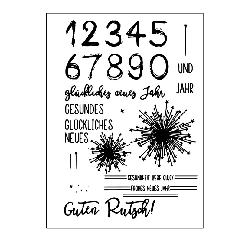 Khuôn Silicone Trong Suốt Làm Thiệp Giáng Sinh, Đám Cưới