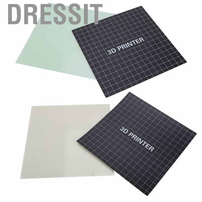 Dressit Heatbed High Temperature Resistant Panel + Platform Sticker for 3D Printer DH