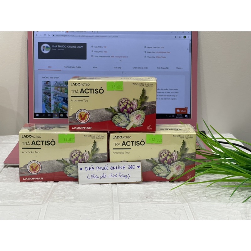 Trà Artiso mát gan thanh lọc đẹp da thư giãn mẫu mới