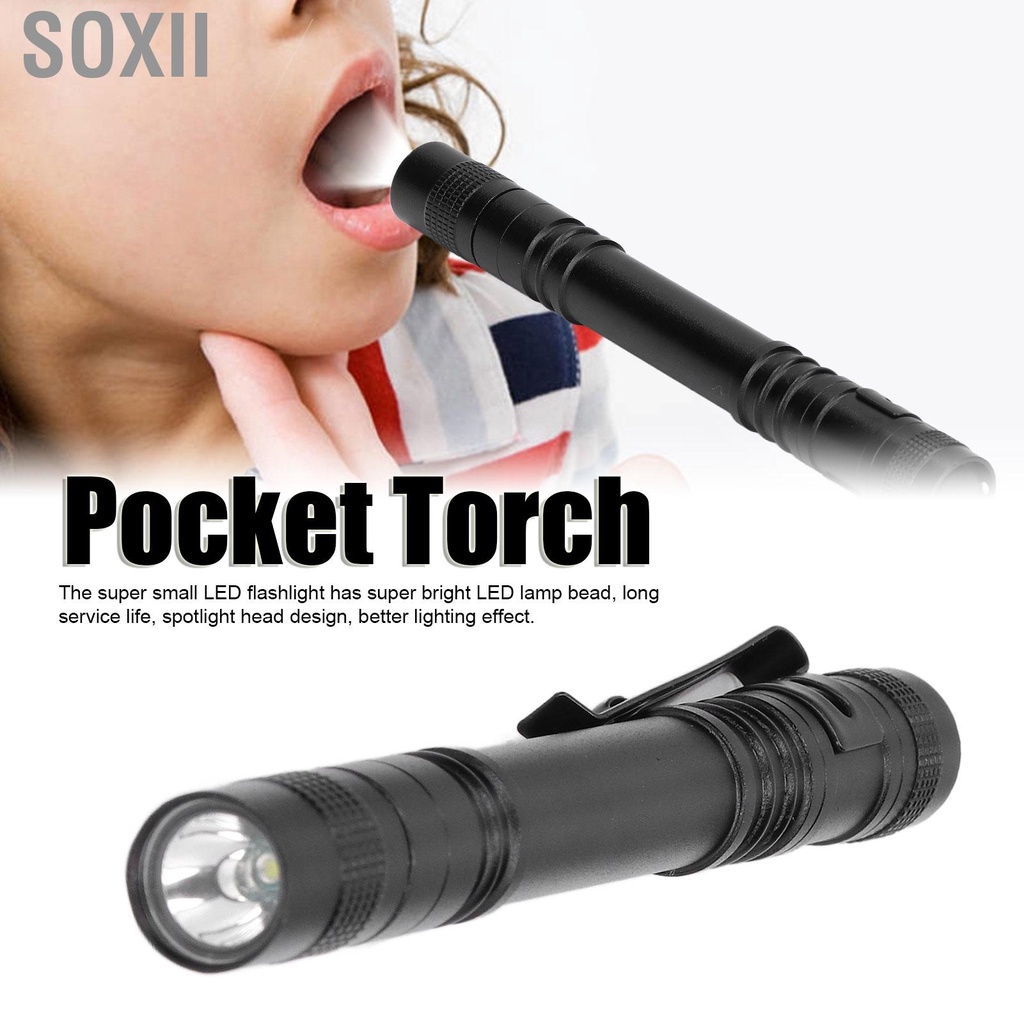 Soxii Super Mini LED Flashlight High Lm Handheld Pen Light For Emergency Flashlights