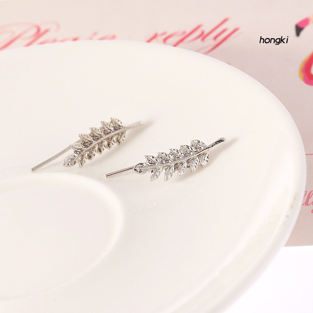 Bông Tai Hình Chiếc Lá Thời Trang Dành Cho Nữ