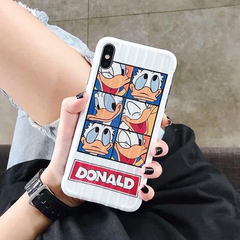 Ốp lưng dẻo vali vịt donald cho điện thoại iphone 6 6s 7 8 plus x xs xr 11 pro max se2