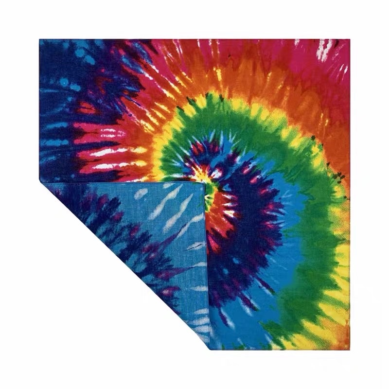 Khăn bandana vuông cotton loang màu size 55cm