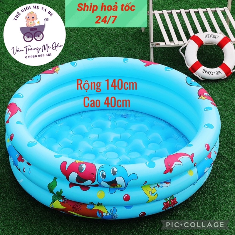 (HÀNG CHÍNH HÃNG) BỂ BƠI GOLDGI CHỐNG TRƯỢT SIÊU TO RỘNG 1,4m cao 40cm