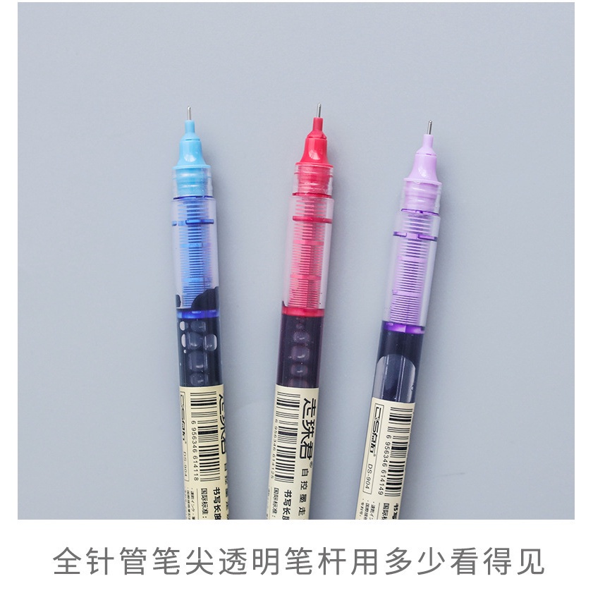 Direct Liquid Ball Pen 0.38 0.5mm Large Capacity Gel Pen Water Pen Multicolor Ball Pen Ball Pen Automatic Ink Ball Pen