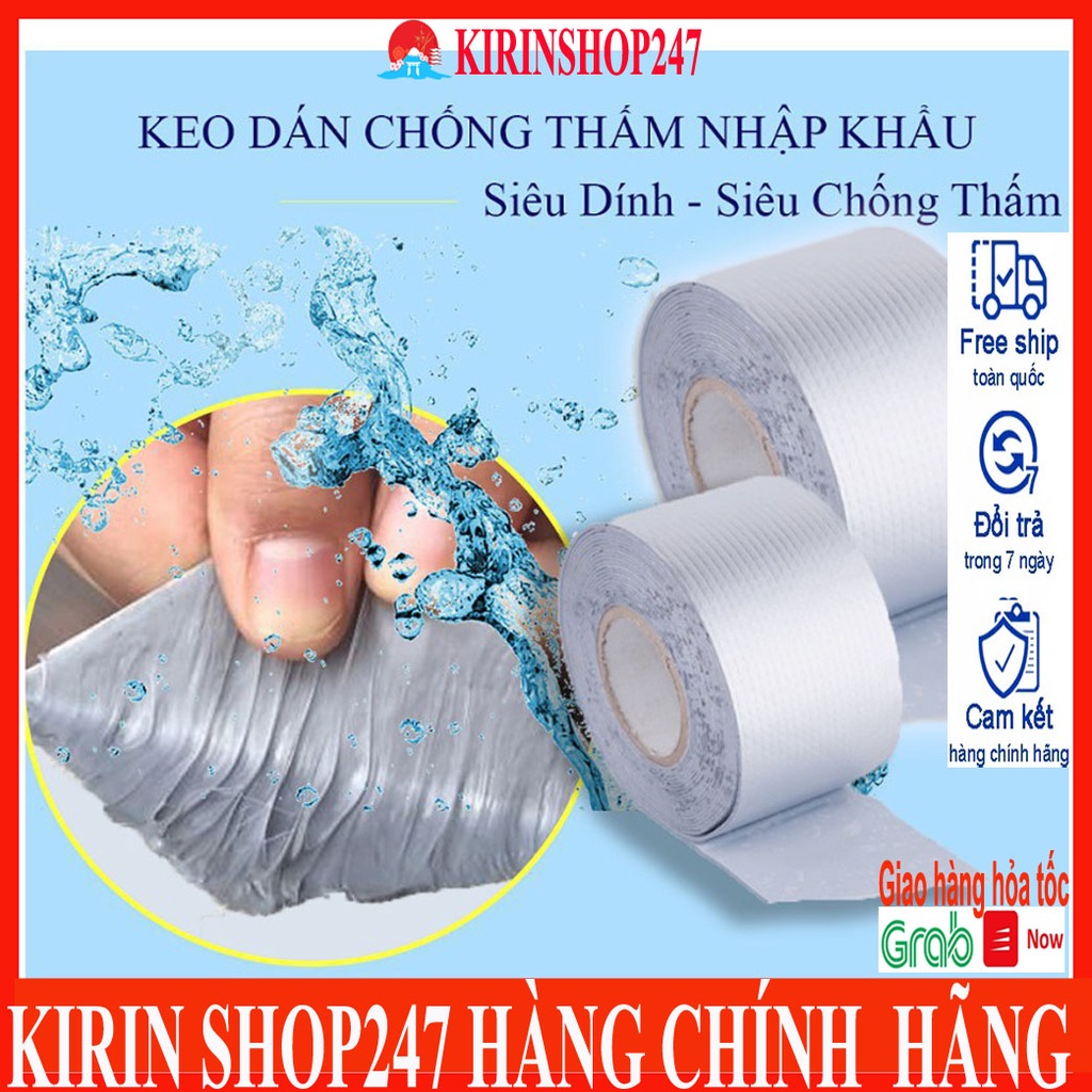 KEO DÁN CHỐNG THẤM, CHỊU NHIỆT CHO MÁI TÔN, TƯỜNG 5cmx5m