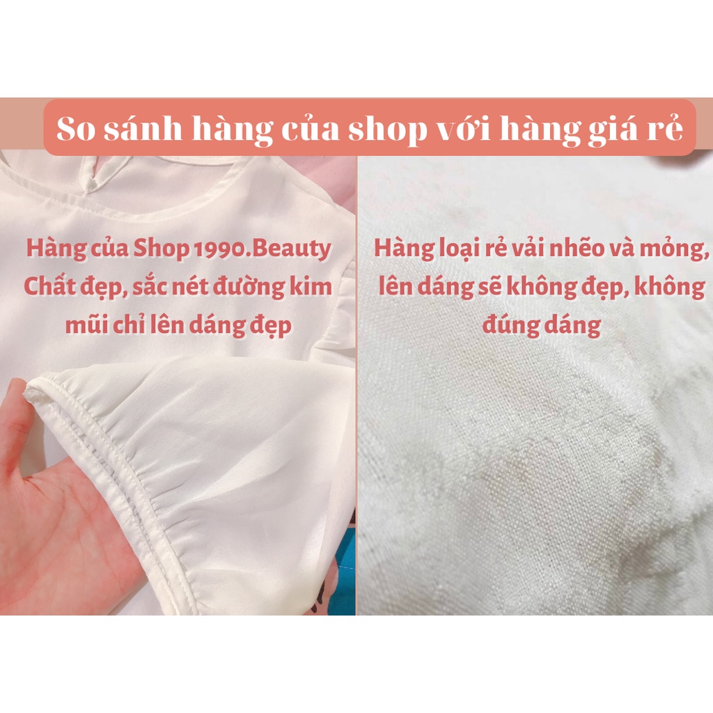 Set váy yếm nữ dáng dài suông rộng dây buộc eo váy yếm hai dây kèm áo sơ mi trắng nữ tay bồng hai màu xanh và đen