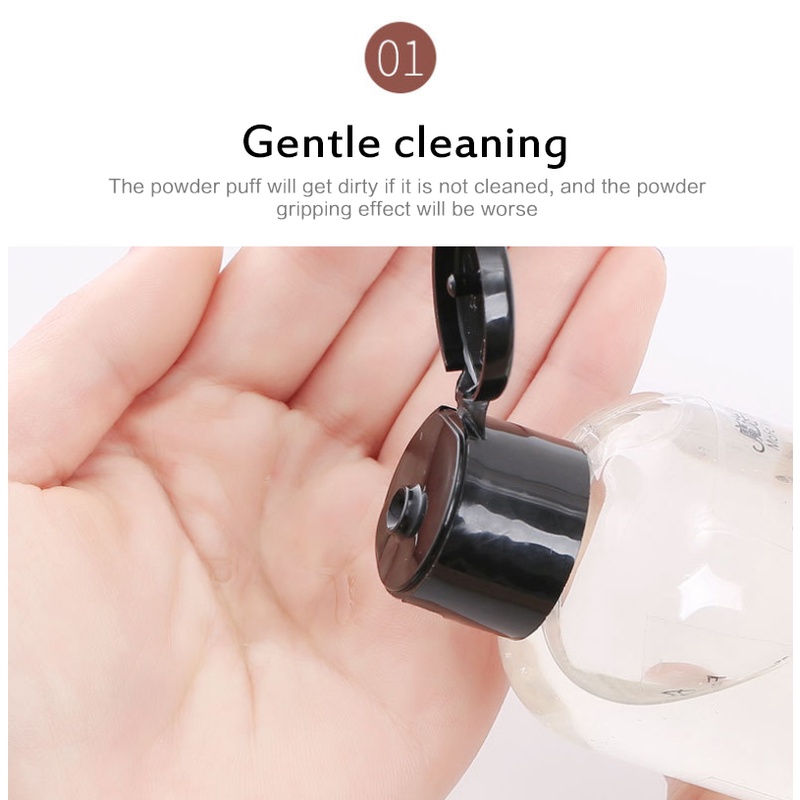 Còn Hàng Puff Bụi Cọ Trang Điểm 50Ml Làm Đẹp Trứng Sữa Rửa Dụng Cụ Trang Điểm Dọn Dẹp Chất Lỏng