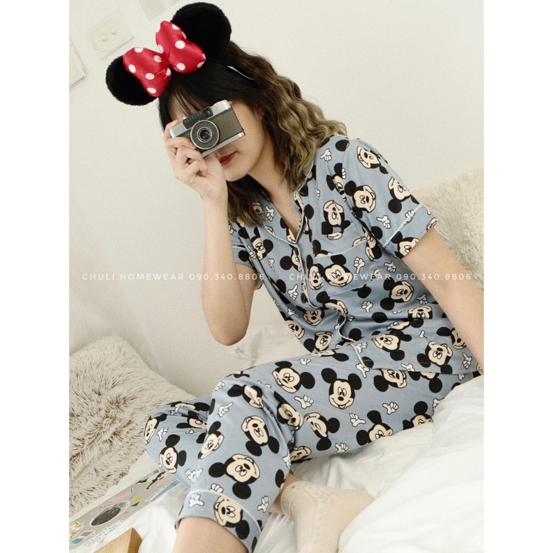 Bộ mặc nhà pijama mickey