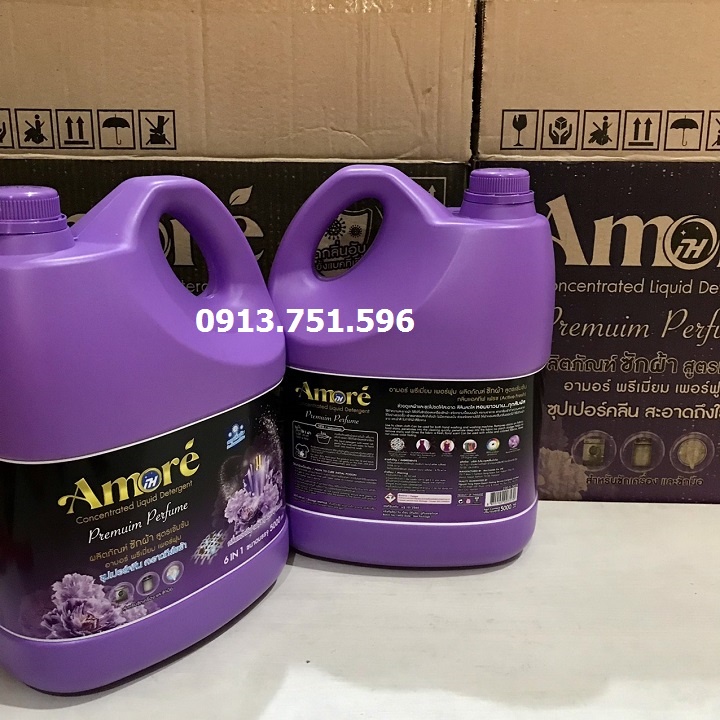 Nước giặt xả đậm đặc AMORÉ 5000ml Thai Lan