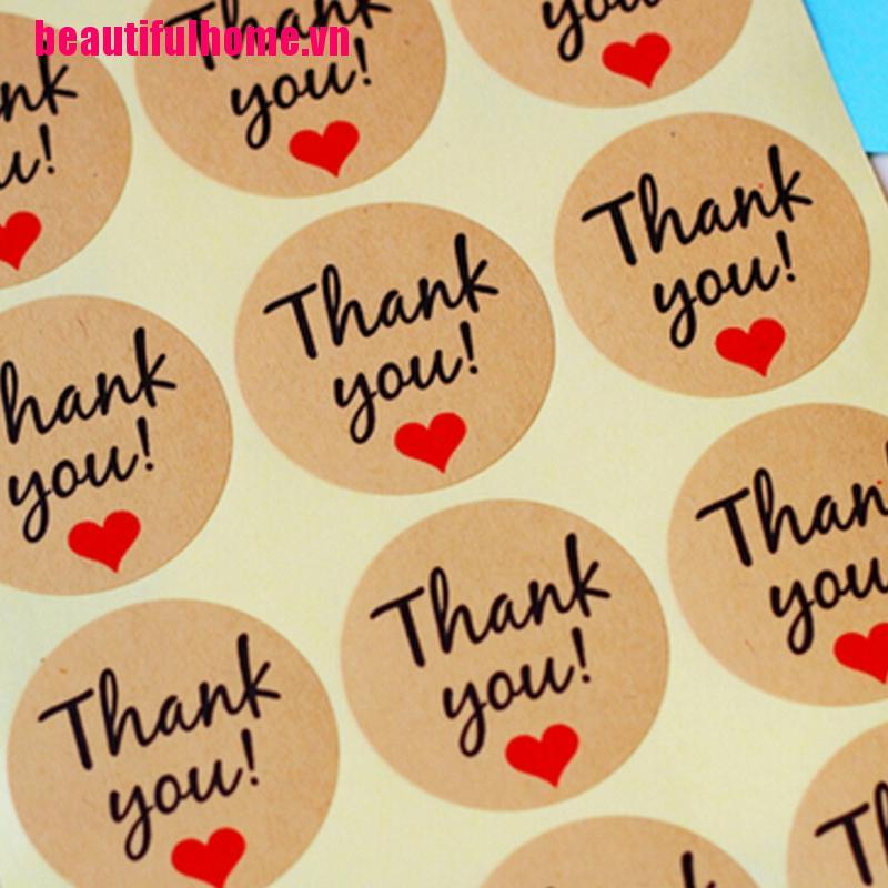 Hình Dán 60 &quot;Thank You&quot; Với Kraft