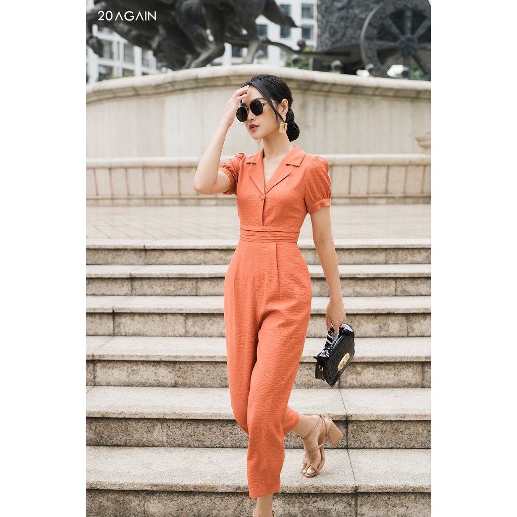 Bộ Jumpsuits cổ 2 ve 20AGain BJA1097