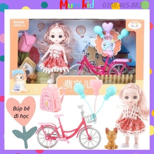 Bộ đồ chơi búp bê công chúa, búp bê chibi cho bé gái 2 3 4 5 6 7 8 tuổi. Trò chơi nhập vai cho con gái MUMKID9