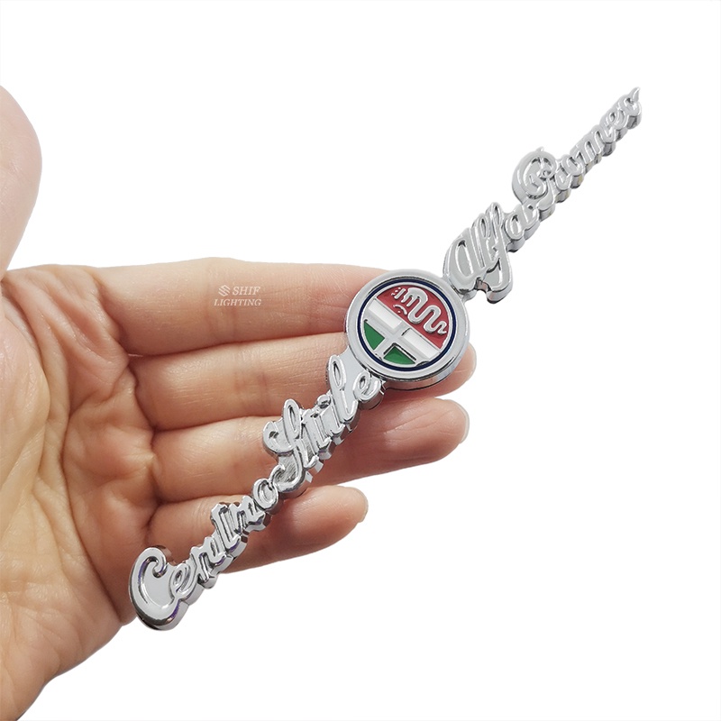 1 Miếng Dán Logo ALFA ROMEO Bằng Kim Loại Trang Trí Cho Xe Hơi