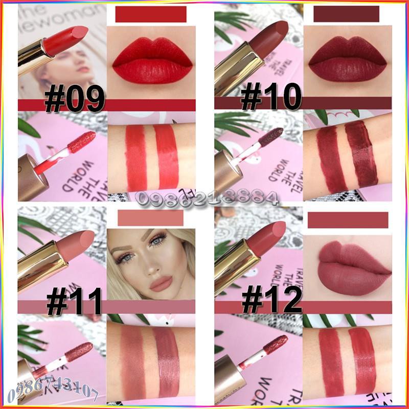 Thỏi son kem hỗn hợp O.TWO.O 2 in 1 Matte Lipstick & Liquid Lipstick ALL1 | BigBuy360 - bigbuy360.vn