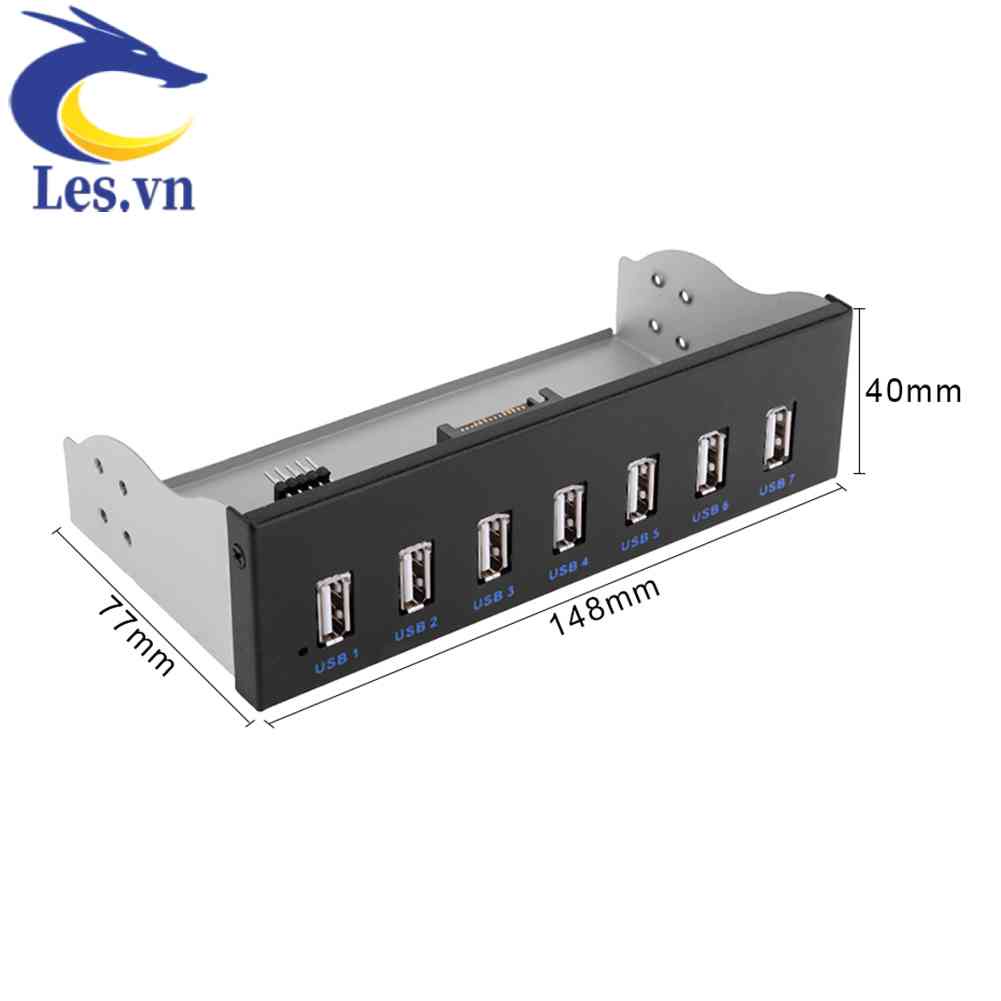 Bộ ChuyểN ĐổI Ổ ĐĩA CD-ROM 9 Pin Sang 7 CổNg USB 2.0 5.25 inch