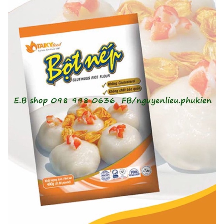 BỘT GẠO NẾP HIỆU TÀI KÝ GÓI 400GR LÀM BÁNH