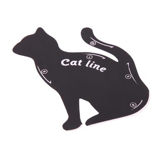 High Pro 2pcs/Set Cat Eyeliner Stencil Makeup Eyebrow Models Stamp Template Card
