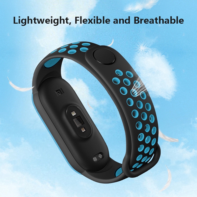 AMAZFIT Dây Đeo Thay Thế Chất Liệu Silicon Màu Trơn Cho Xiaomi Miband 5