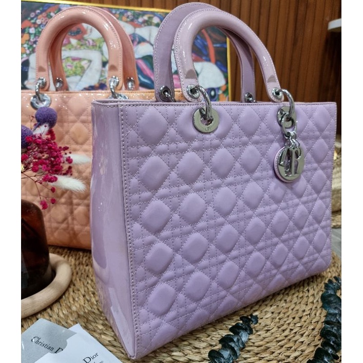 Túi Dior 7 Ô Da Bóng