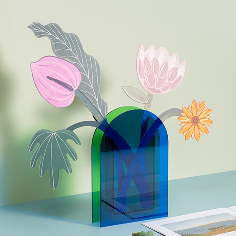 Lọ Hoa Bằng Acrylic Mềm Mại Trang Trí Nhà Cửa / Văn Phòng / Phòng Ngủ